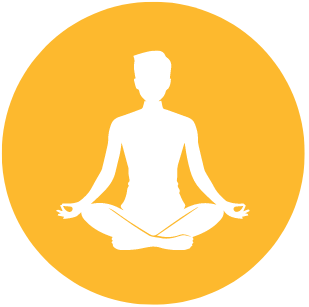 Positive thinking and meditation icon