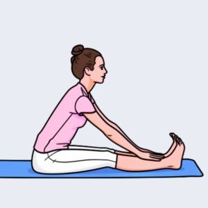 Forward bend illustration