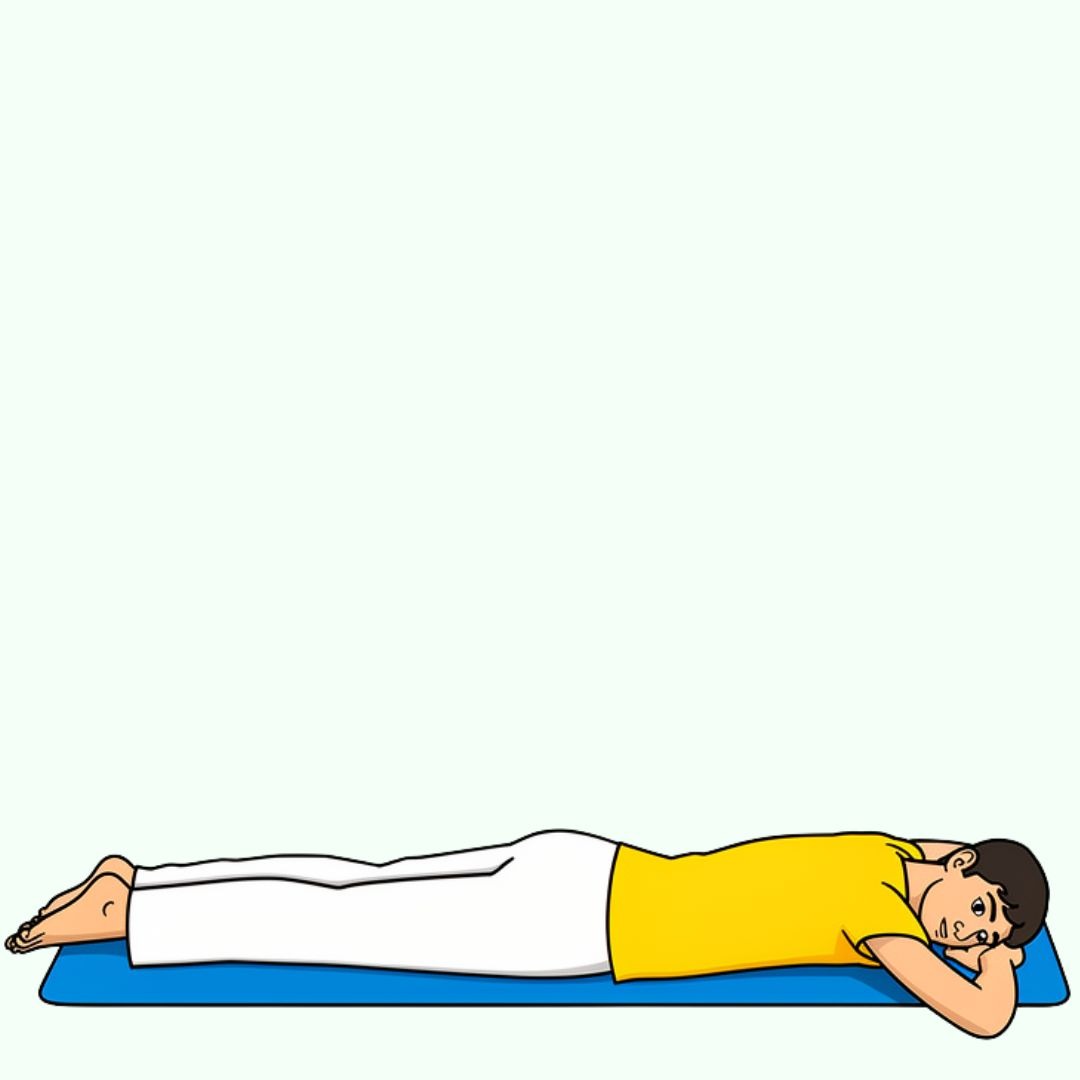 Relaxation on the abdomen