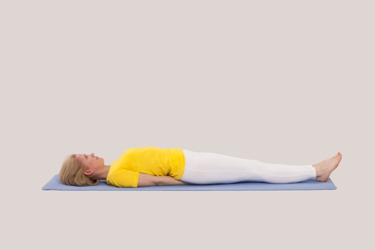 Step 2 of Fish Pose