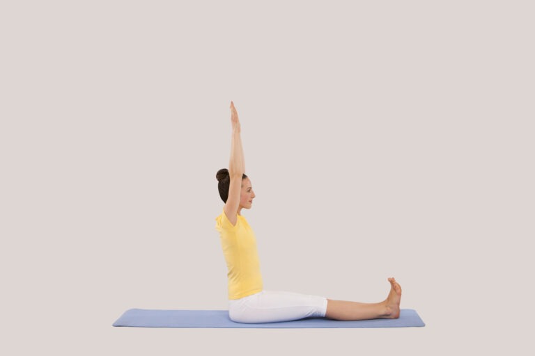 Step 3 of Forward Bend