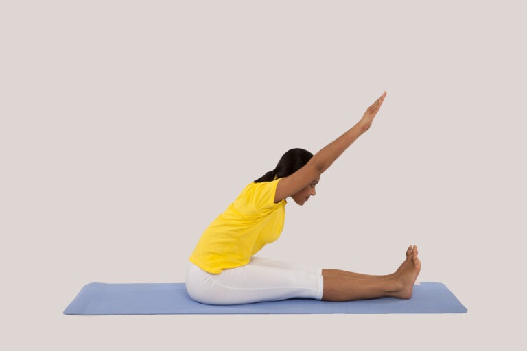 Step 4 in Forward Bend