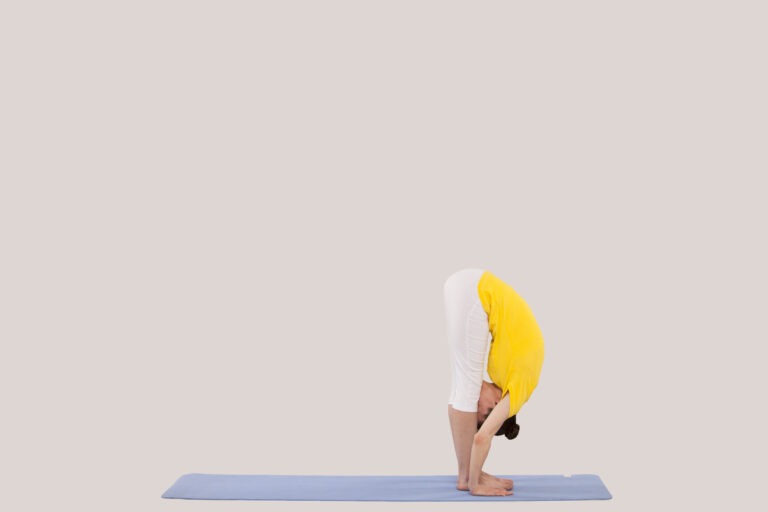 Surya Namaskar, forehead to the knees