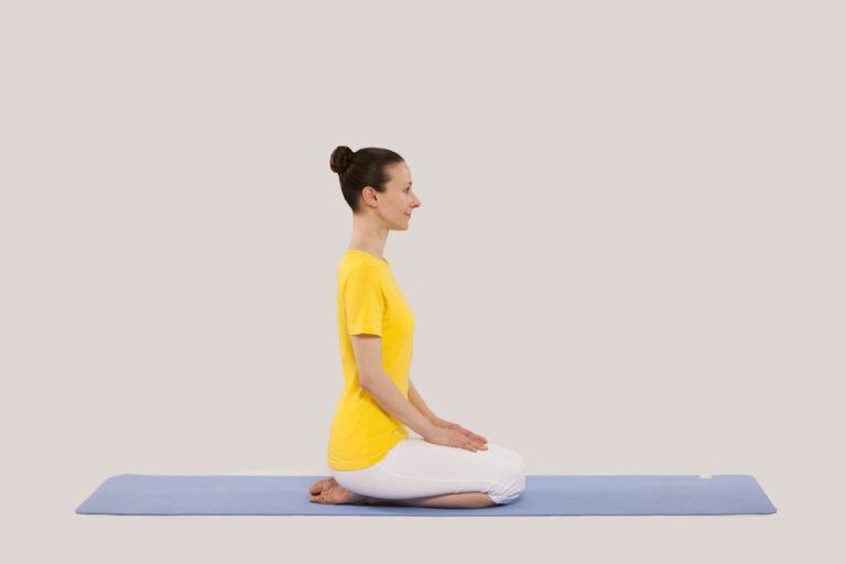 Step 1 of Ardha Matsyendrasana