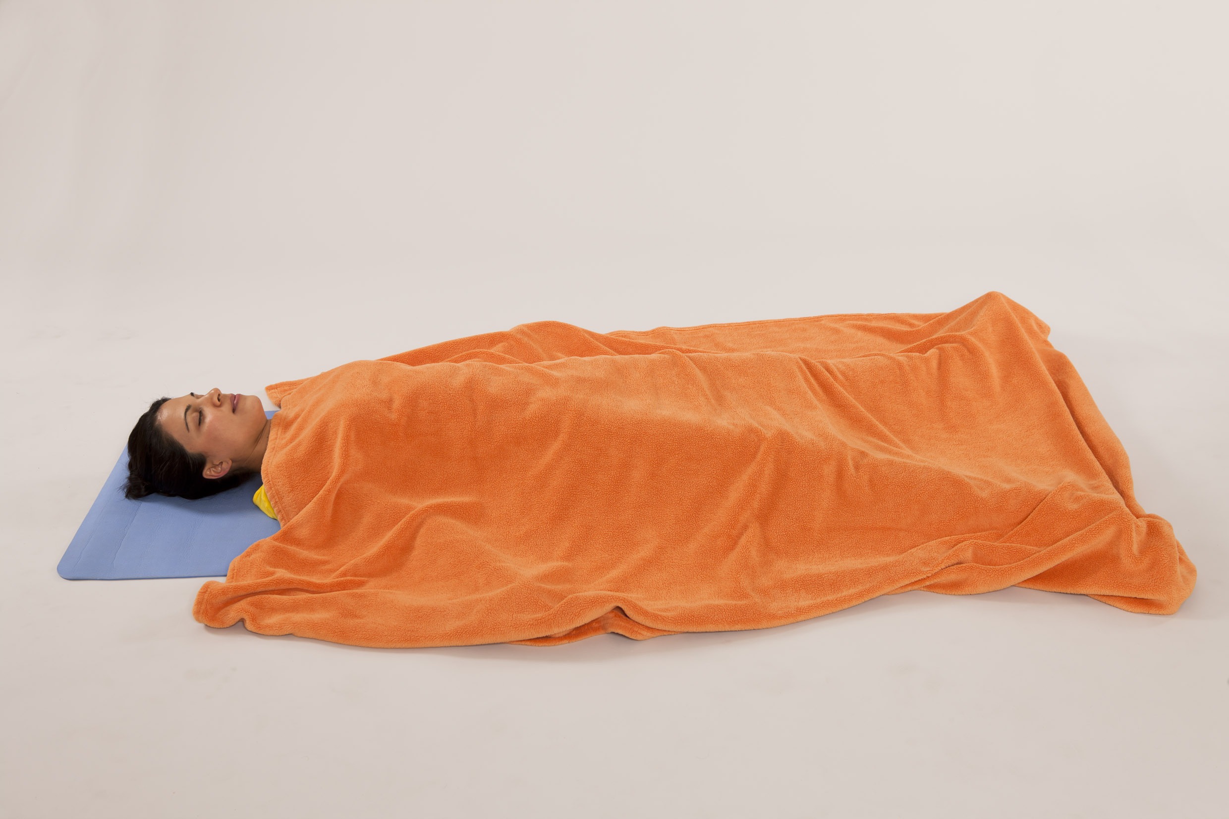 Savasana with blanket