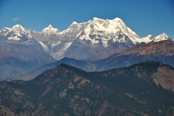 Snow-capped peaks of the Himalayas