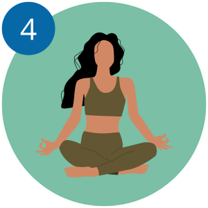 Sit with a straight back